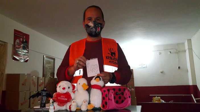 Yardım kolisinden çıkan not duygulandırdı -1