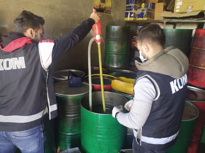 Mardin'de 11 bin litre kaçak akaryakıt ele geçirildi -1