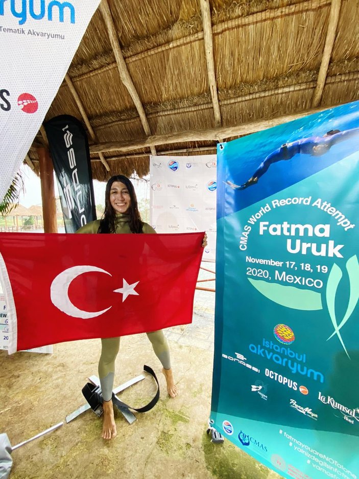 Fatma Uruk'tan yeni dünya rekoru