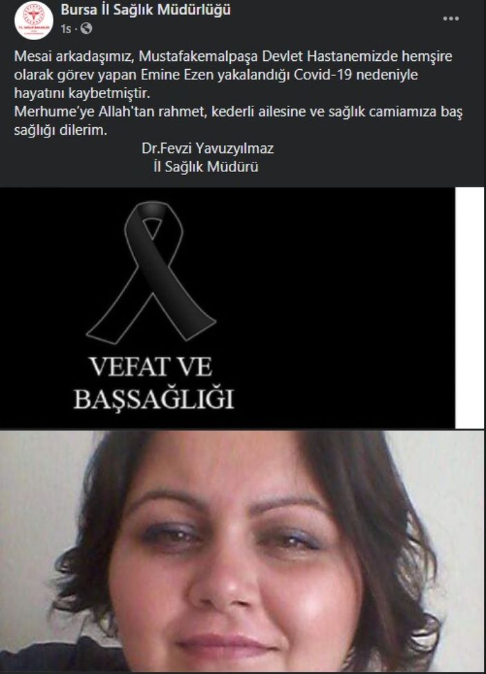 Koronavirüsten ölen Emine hemşire, son yolculuğuna uğurlandı -9