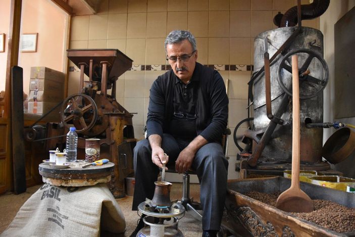 94 yıldır aynı taş değirmende öğütülen kahve, Sivas'ın vazgeçilmezi oldu -1