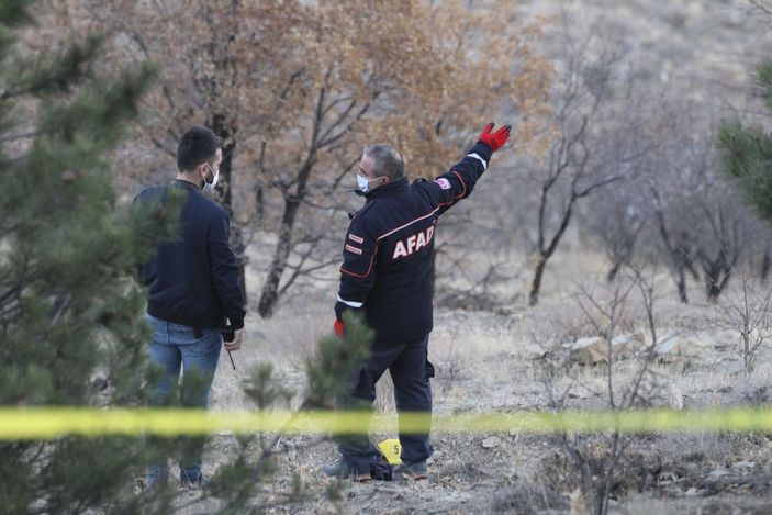 d Ankara'da dağlık arazide insana ait kafatası bulundu