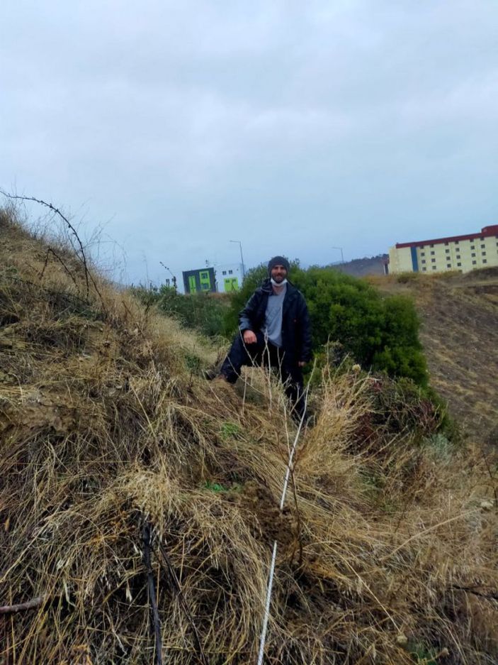 Yamaçta mahsur kalan köpeği itfaiye kurtardı -3