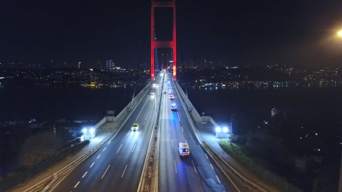 Ankara'dan yola çıkan 61 ambulans İstanbul'a geldi -6