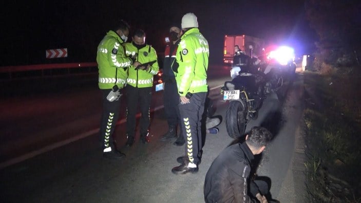 Bursa'da polisten kaçan motosikletli, 21 kilometre sonra yakalandı