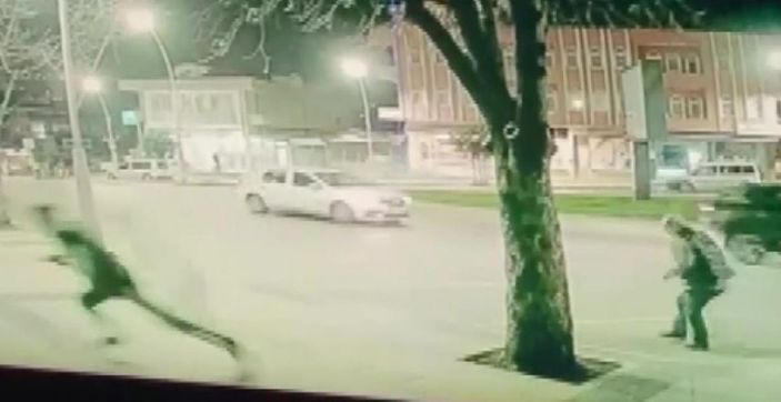 Taksiciye silahlı saldırı, güvenlik kamerasında -8