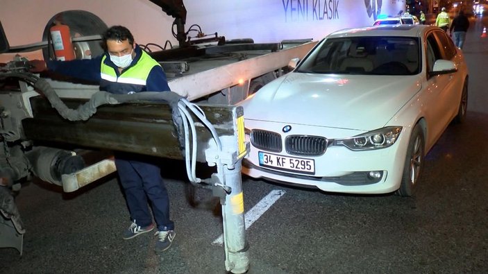 İstanbul'da alkolmetreye üflemeyen sürücü, ehliyetinden oldu