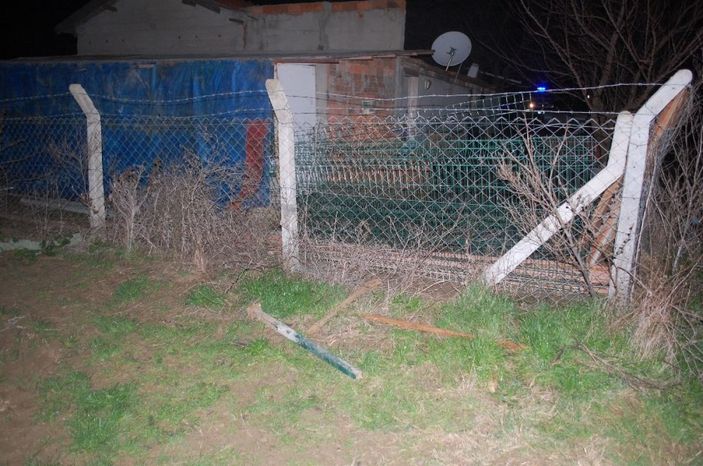 Tekirdağ'da hırsızlık: Köpekleri besleyip çitleri çaldılar