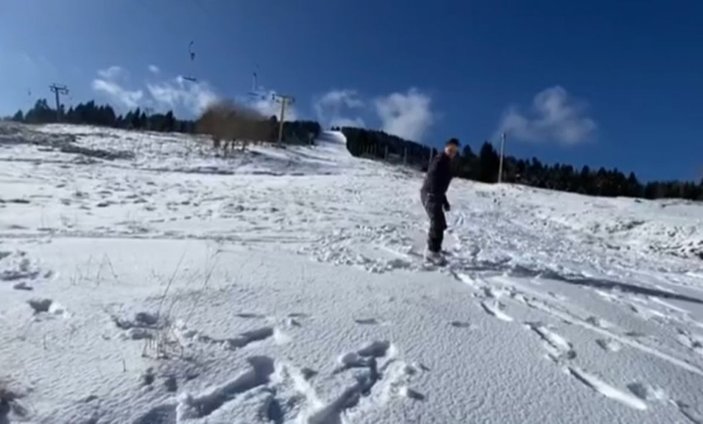 Hülya Avşar, Uludağ'da kayak yaptı -3
