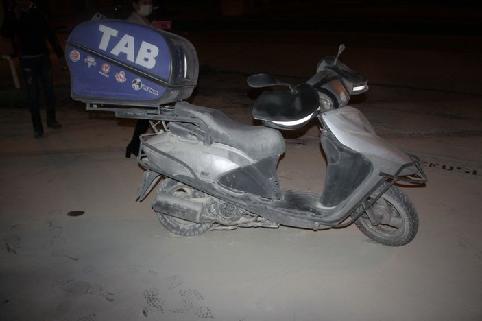 Zonguldak'ta yakıt alan motosikletlinin aracı yandı