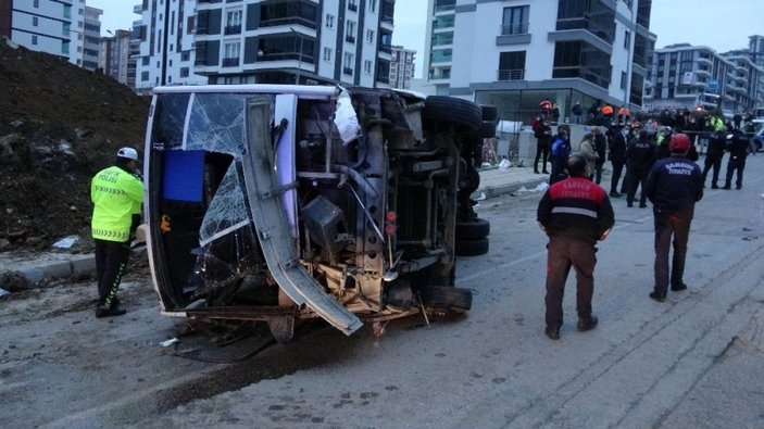 Samsun belediye servis aracı kaza