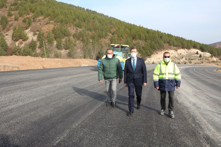Karadeniz ile İç Anadolu arasındaki ulaşımı rahatlatacak yolda çalışmalar sürüyor -9