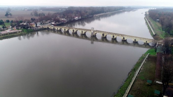 Edirne'de nehirlerin debileri artıyor, sarı alarm verildi -8