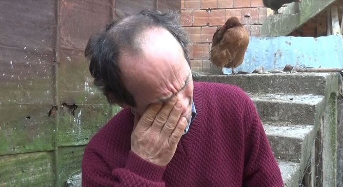 Telef olan inekleri için gözyaşı dökerken bayıldı -9