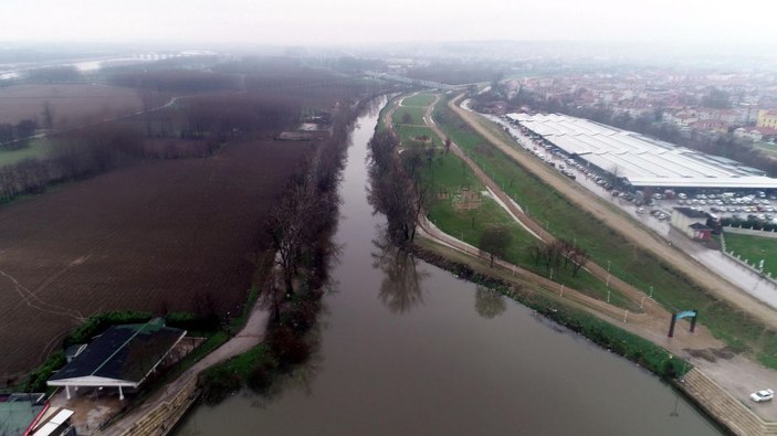 Edirne'de nehirlerin debileri artıyor, sarı alarm verildi -9