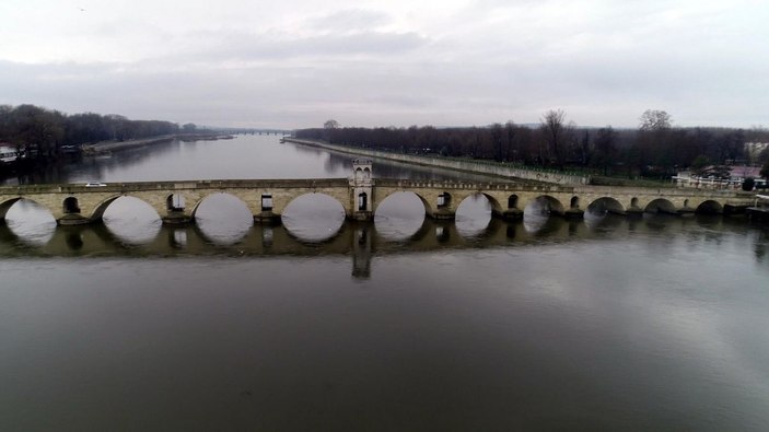 Edirne'de nehirlerin debileri artıyor, sarı alarm verildi -5