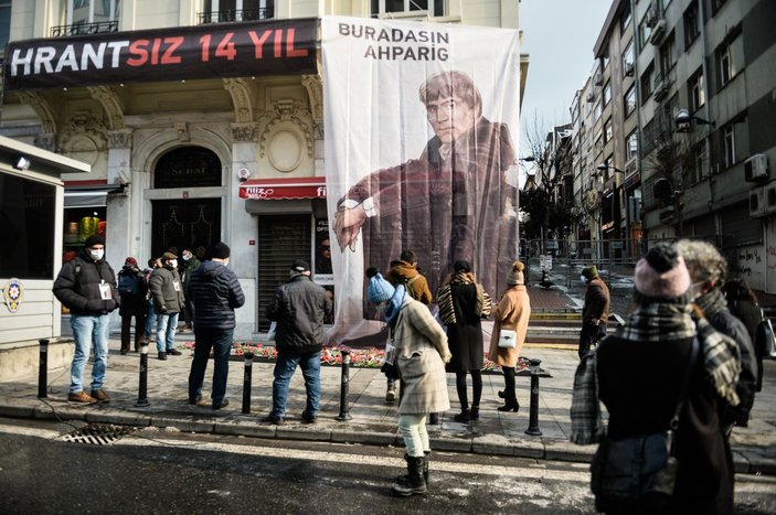 Hrant Dink öldürülüşünün 14'üncü yılında anıldı -6