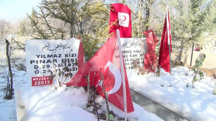 Elazığ'daki depremde hayatını kaybedenler, mezarları başında anıldı -3
