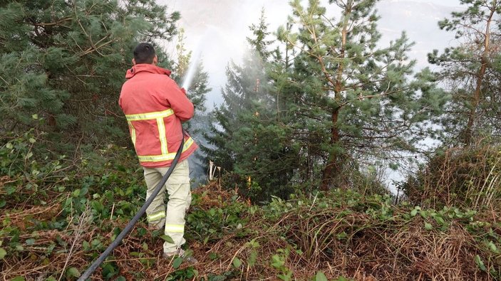 Trabzon'daki orman yangını kontrol altına alındı -2