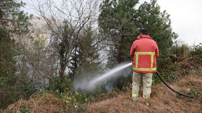Trabzon'daki orman yangını kontrol altına alındı -3