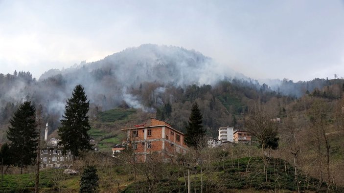 Trabzon'daki orman yangını kontrol altına alındı -8