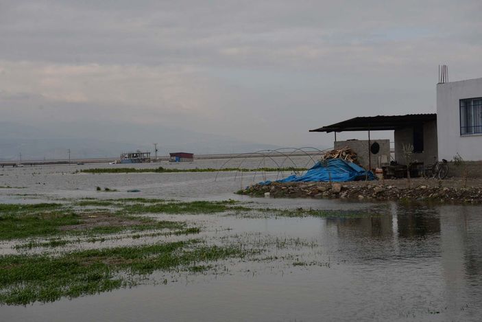 Hatay'da sağanağın ardından bazı tarla ve evler hala sular altında -3