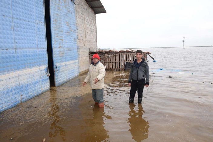 Hatay'da sağanağın ardından bazı tarla ve evler hala sular altında -2