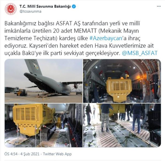 MSB: 20 adet MEMATT'ı Azerbaycan'a ihraç ediyoruz -5