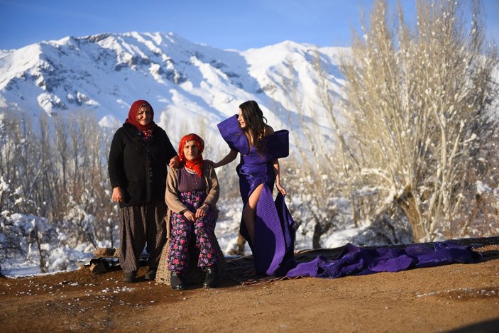 Teröristlerden temizlenen Munzur Dağları'nda moda çekimi -8