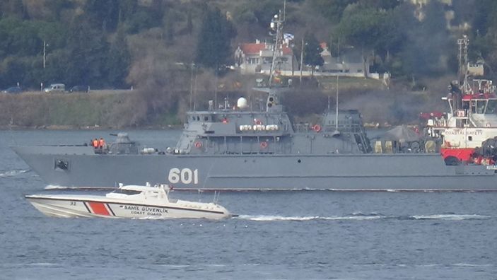 Rusya mayın tarama gemisi, Çanakkale Boğazı'ndan geçti -4
