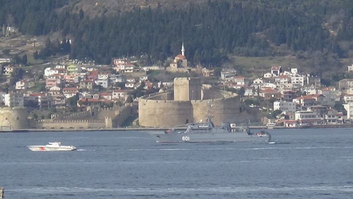 Rusya mayın tarama gemisi, Çanakkale Boğazı'ndan geçti -2