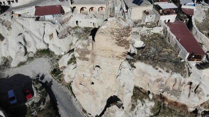 Kapadokya’da peribacaları bakımsızlıktan yıkılıyor