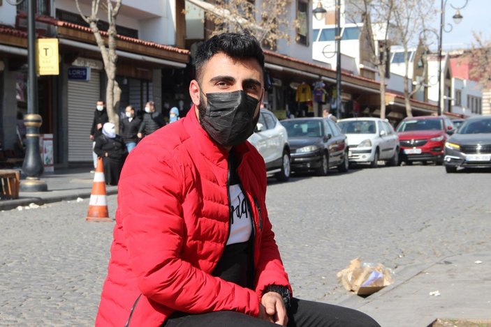 Diyarbakır'da, güneşli havada kısıtlama öncesi '14 Şubat' alışverişi -4