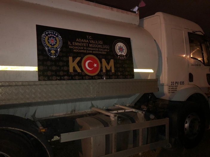 Adana’da 21 bin litre kaçak akaryakıt ele geçirildi -1