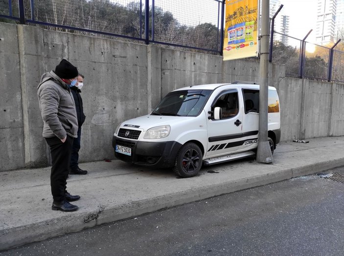 Sarıyer'de şaşırtan kaza