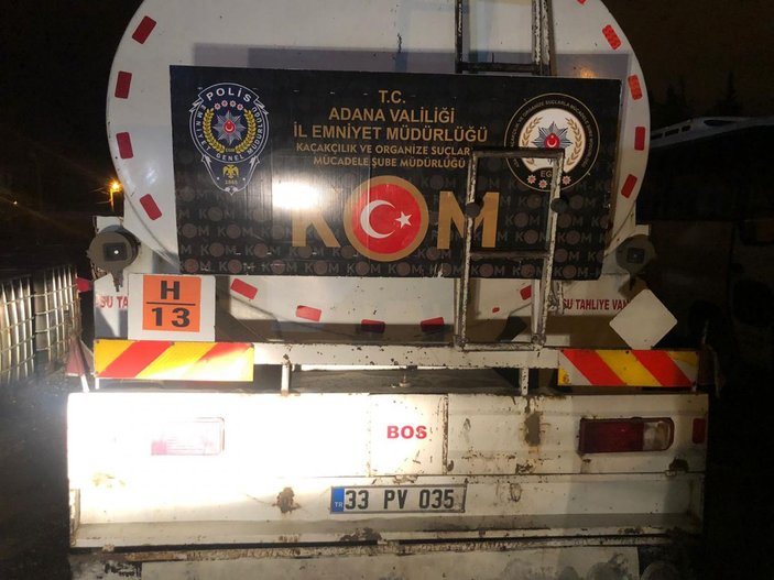 Adana’da 21 bin litre kaçak akaryakıt ele geçirildi -2