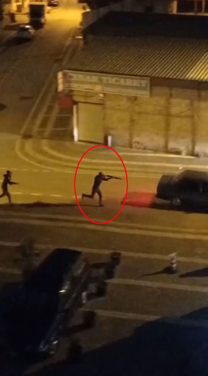 Manavgat'ta silahlı kavga kamerada -4