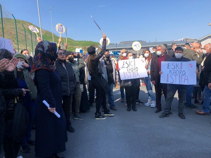 Küçükçekmece'de Hayvan Rehabilitasyon Merkezi önünde eylem -8