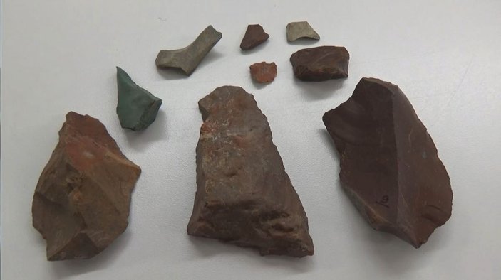 Trabzon’da M.Ö. 11 bin yılına ait ilk insanların kullandığı taş aletler bulundu -8