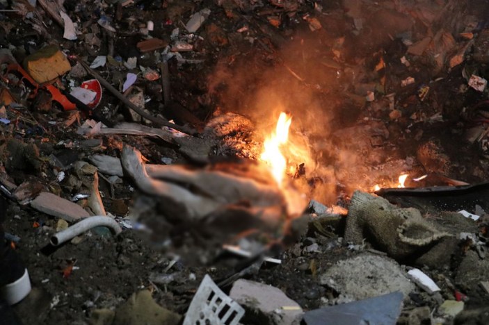 Ankara'da, çöplükte yanmış köpek ölüsü bulundu -2