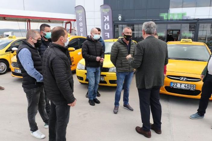 Edirne’de 30 taksici, 10 günlük karantinanın ardından işbaşı yaptı -9