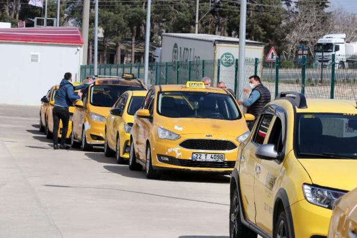 Edirne’de 30 taksici, 10 günlük karantinanın ardından işbaşı yaptı -7
