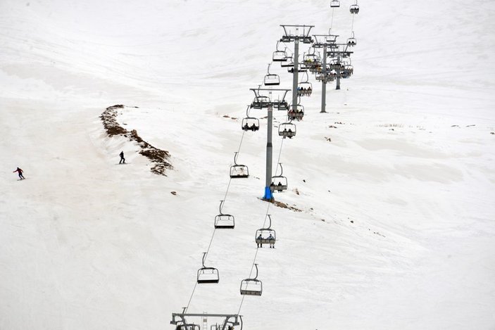 Türkiye'nin en uzun kayak pistine sahip Hesarek'i 20 bin kişi ziyaret etti  -6