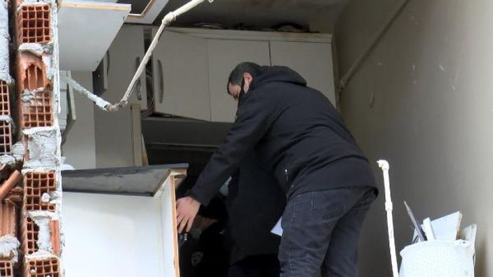 Gaziosmanpaşa'da patlama olan binada inceleme  -6