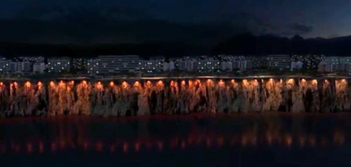 Antalya'da falezlere aydınlatma projesi durduruldu