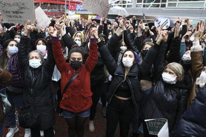 Ankara'da 'İstanbul Sözleşmesi' kararı protesto edildi -5