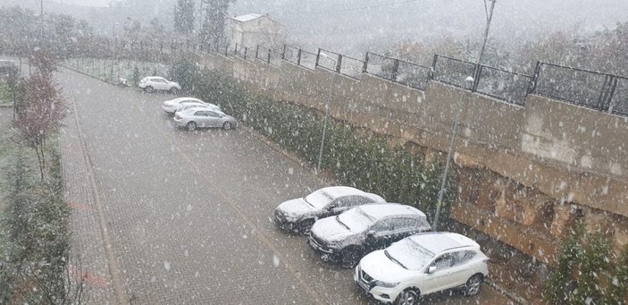 Kocaeli'de sabah saatlerinde kar yağışı etkili oldu -8