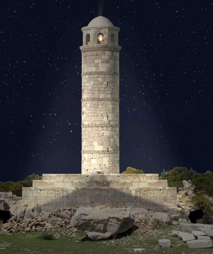 Antalya'da 2 bin yıllık Patara Deniz Feneri yeniden inşa ediliyor
