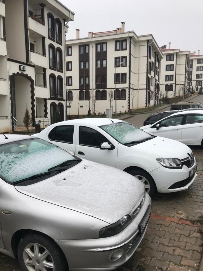 Kocaeli'de sabah saatlerinde kar yağışı etkili oldu -6