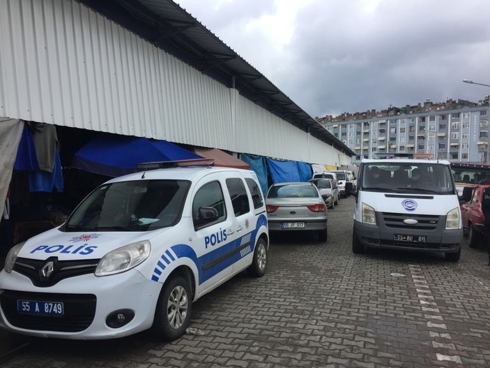 Samsun'da koronavirüslü pazarcı tezgahta yakalandı
